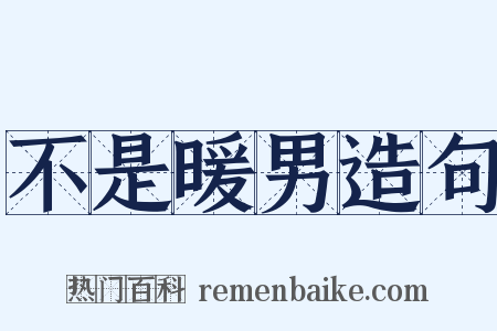 不是暖男造句是什么意思的图片